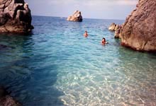 Tropea, mare Tirreno.