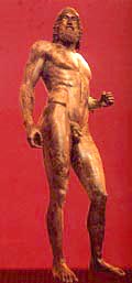 Reggio Calabria: uno dei Bronzi di Riace.